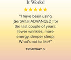 Serovital Advanced - Anti-Aging Supplement - HGH Supplement for Women – Supports Energy, Sleep, Weight Management, Metabolism, Skin - 30 Servings
