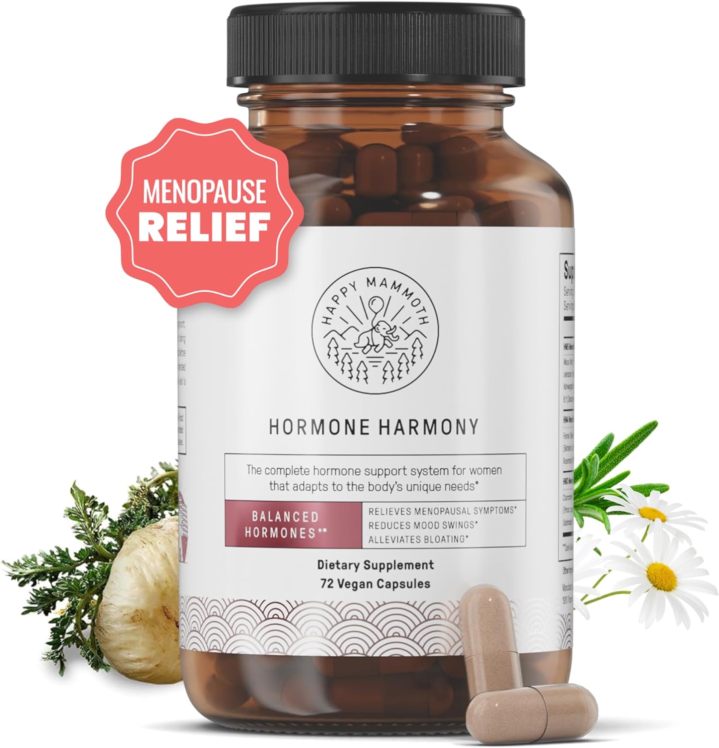 Ultra Potent Hormone Harmony Natural Hormonal Support for Women. 72 Capsules